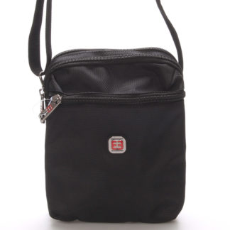 Menší unisex černá crossbody taška - Enrico Benetti 7140 černá