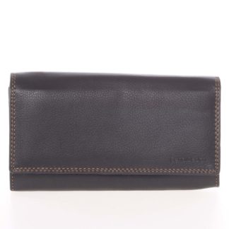 Dámská černá kožená prošívaná peněženka - SendiDesign Philyra černá