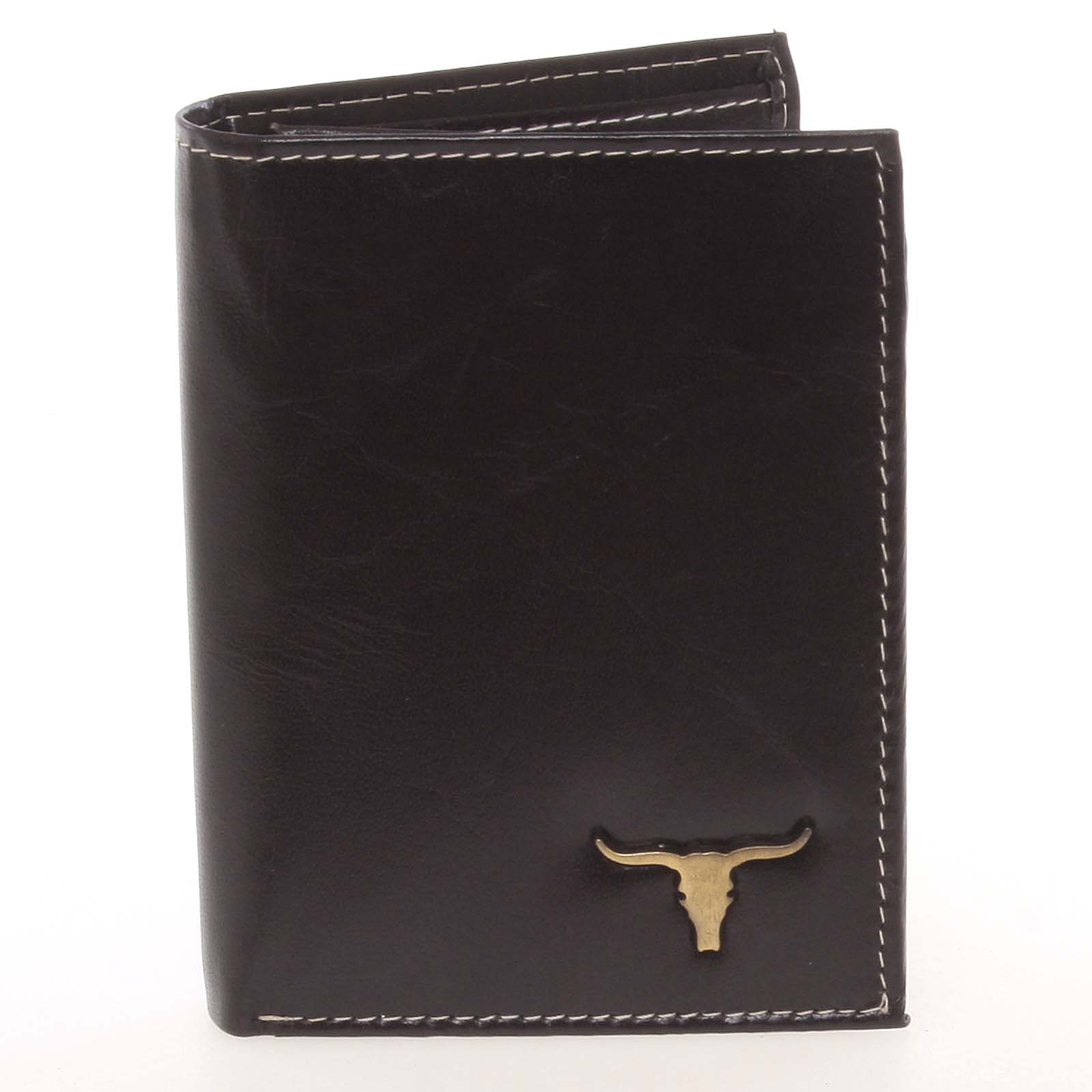 Elegantní pánská černá kožená peněženka - BUFFALO Dilan černá