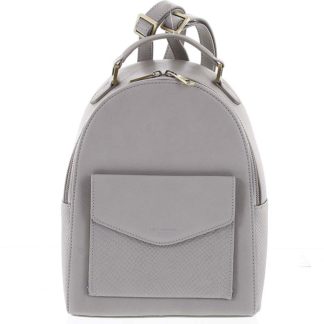 Luxusní stylový kožený dámský světle šedý batoh - Hexagona Zoilo šedá