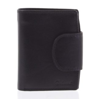 Kožená elegantní černá peněženka pro muže - Delami 1342CHA černá