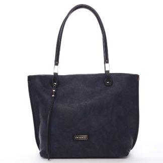 Luxusní dámská kabelka šedá modrá - Pierre Cardin Comtesa barevná