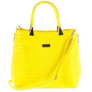 Luxusní dámská kožená kabelka žlutá - ItalY Marion žlutá