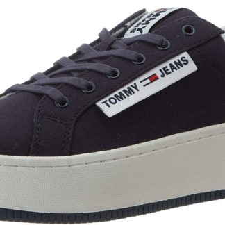 Tommy Hilfiger tmavě modré tenisky na platformě Oversized Label Icon Sneaker