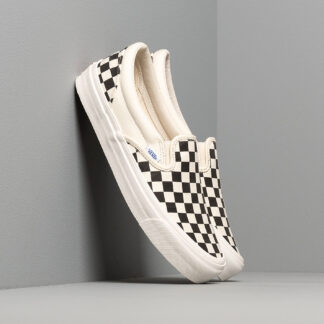 Vans OG Classic Slip-On LX (Canvas) Black/ White Checkerboard VN000UDFF8L1