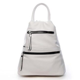 Originální dámský batoh kabelka bílý - Romina Gempela bílá