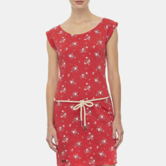 Ragwear červené květované šaty Tamy