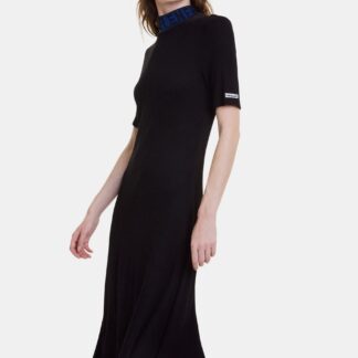 Desigual černé žebrované šaty Lauren
