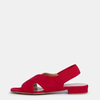 Tamaris červené semišové sandály
