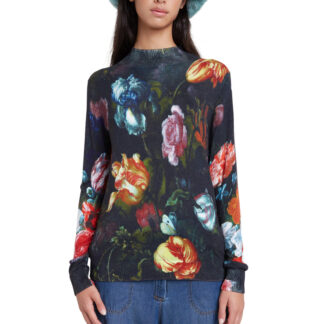 Desigual svetr s květy Jers Treviso