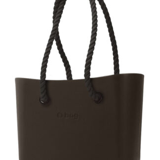 O bag kabelka MINI Testa di Moro s černými dlouhými provazy