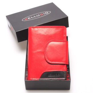 Středně velká dámská kožená peněženka červená - Bellugio Calla červená