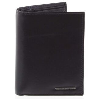 Pánská hladká kožená peněženka černá - Bellugio Cadmus černá