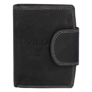 Pánská kožená peněženka černá - WILD Soul černá