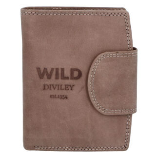 Pánská kožená peněženka taupe - WILD Soul taupe