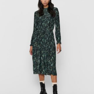 Jacqueline de Yong zelené plisované midi šaty