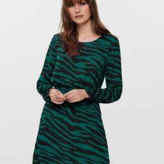 Jacqueline de Yong zelené šaty se vzory