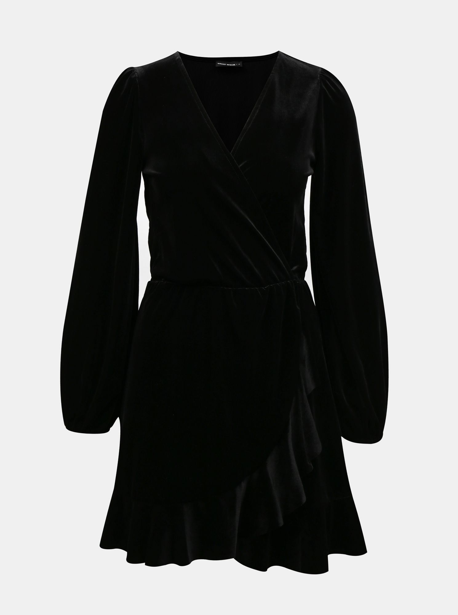 Tally Weijl černé sametové šaty