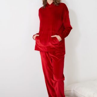 Trendyol červené dámské pyžamo