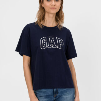 GAP modré dámské tričko s logem