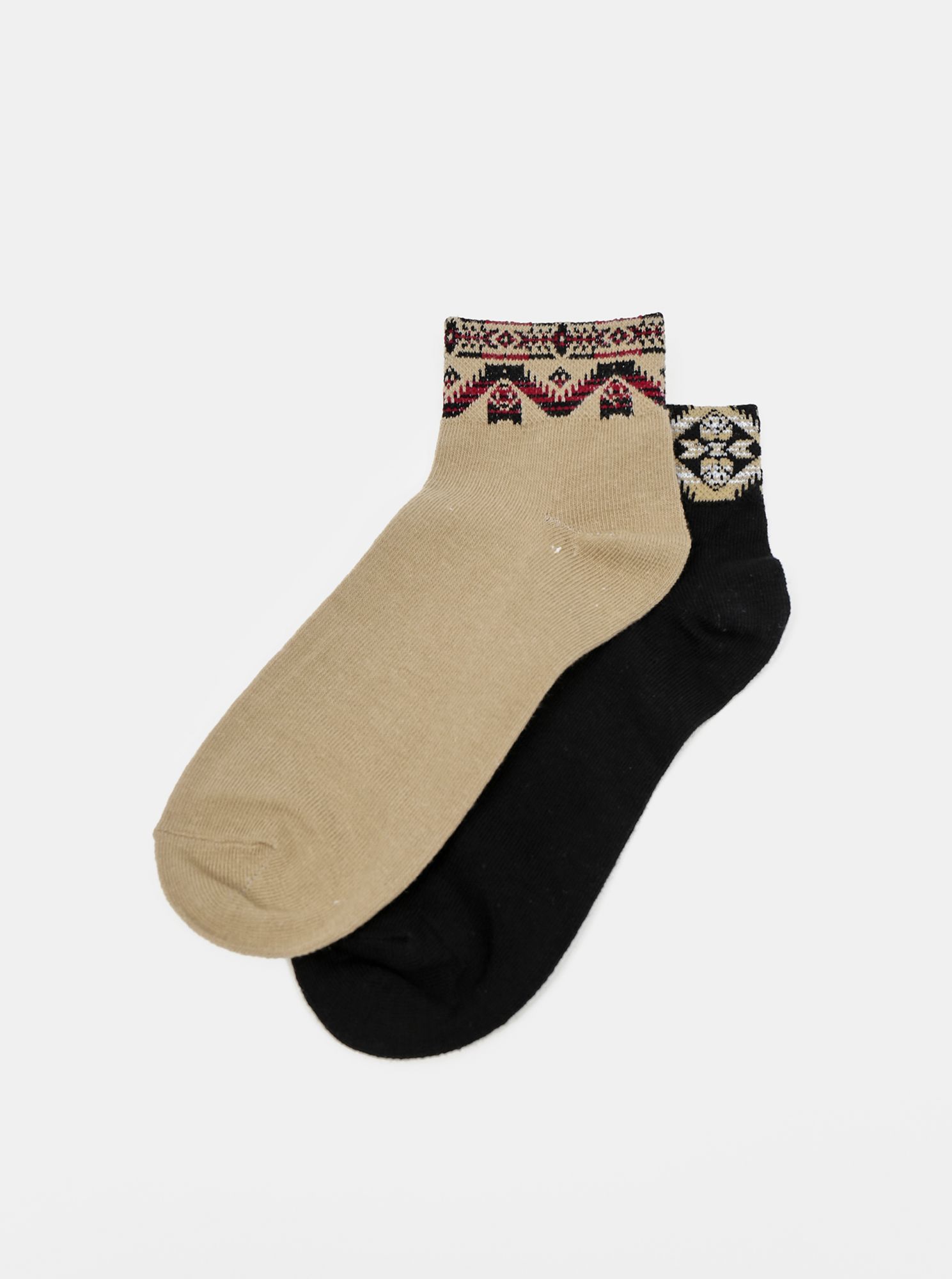 Sada dvou párů ponožek v hnědé a černé barvě TALLY WEiJL