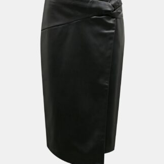 Černá koženková sukně Dorothy Perkins