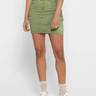 Zelená džínová sukně ONLY Missouri