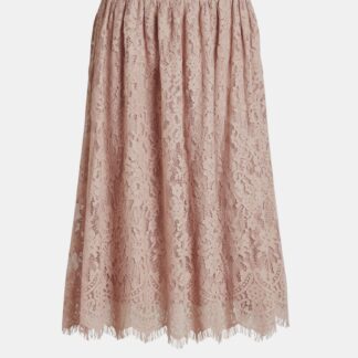 Růžová krajková sukně VILA Vanira