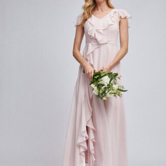 Světle růžové maxi šaty Dorothy Perkins