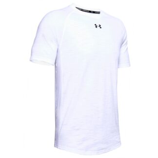 Tričko Under Armour Charged Cotton SS-WHT