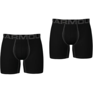 Boxerky Under Armour UA Tech 6in 2 Pack-BLK