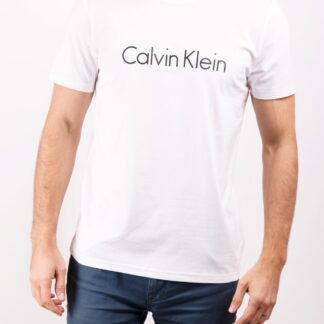 Calvin Klein bílé pánské tričko S/S Crew Neck Basic