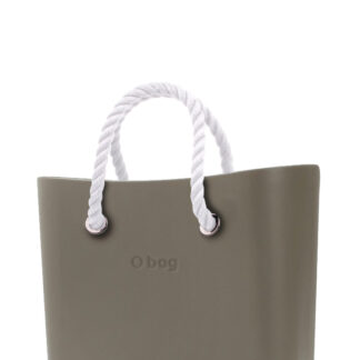 O bag kabelka MINI Rock s bílými krátkými provazy